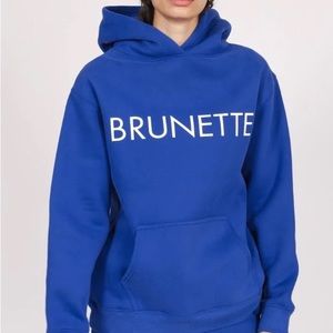 NWT Brunette The Label Classic Hoodie in Capri Blue